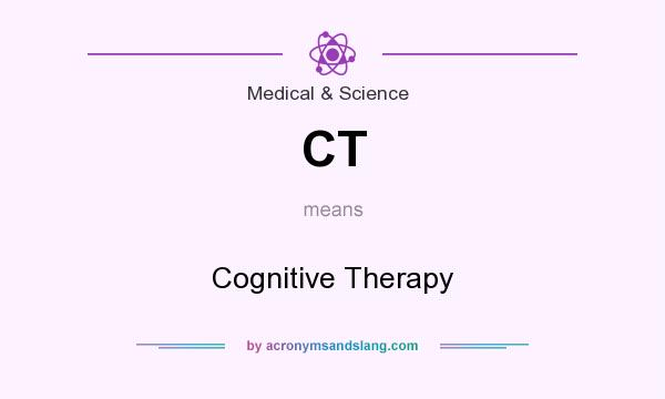 What does CT mean? It stands for Cognitive Therapy