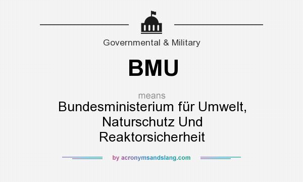 What does BMU mean? It stands for Bundesministerium für Umwelt, Naturschutz Und Reaktorsicherheit