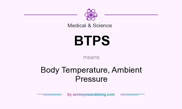 What does BTPS mean? It stands for Body Temperature, Ambient Pressure