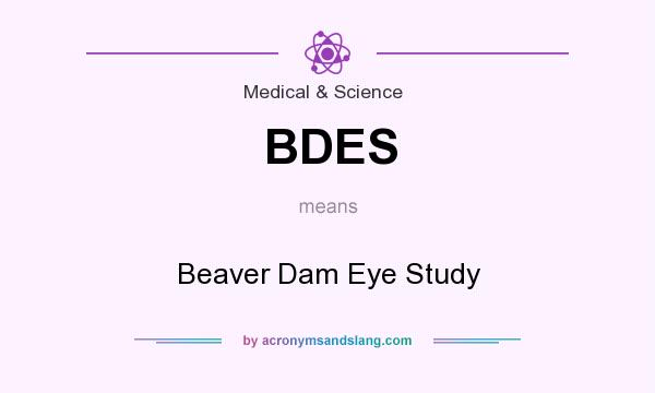 What does BDES mean? It stands for Beaver Dam Eye Study