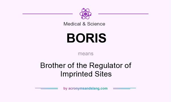 What does BORIS mean? It stands for Brother of the Regulator of Imprinted Sites