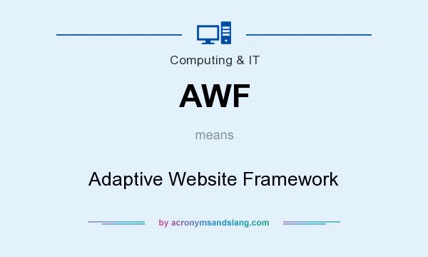 What does AWF mean? It stands for Adaptive Website Framework
