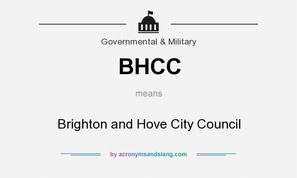 What does BHCC mean? It stands for Brighton and Hove City Council