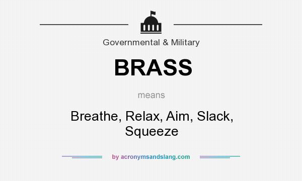 What does BRASS mean? It stands for Breathe, Relax, Aim, Slack, Squeeze