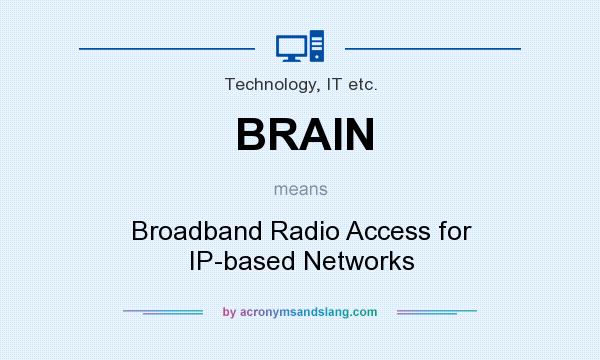 What does BRAIN mean? It stands for Broadband Radio Access for IP-based Networks