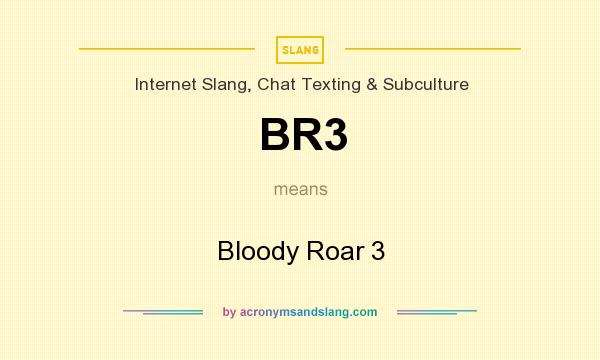 What does BR3 mean? It stands for Bloody Roar 3