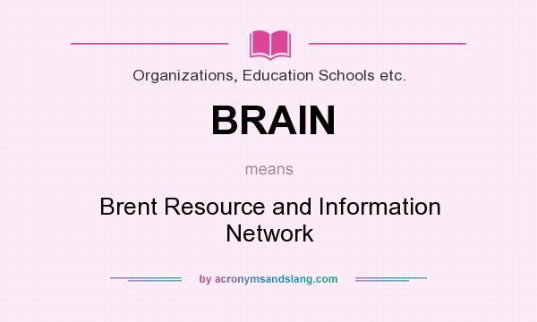 What does BRAIN mean? It stands for Brent Resource and Information Network