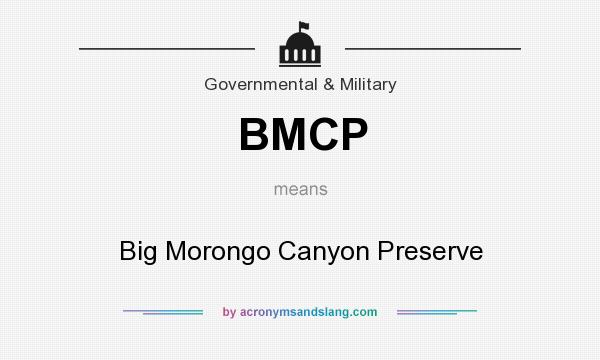 What does BMCP mean? It stands for Big Morongo Canyon Preserve