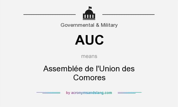 What does AUC mean? It stands for Assemblée de l`Union des Comores