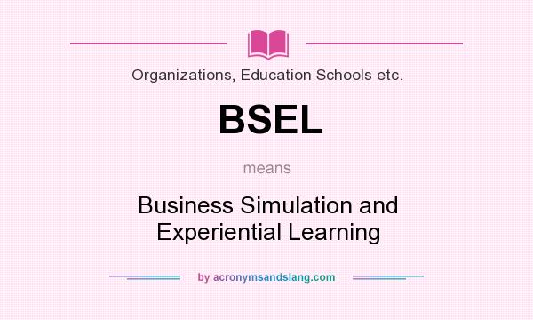 What does BSEL mean? It stands for Business Simulation and Experiential Learning