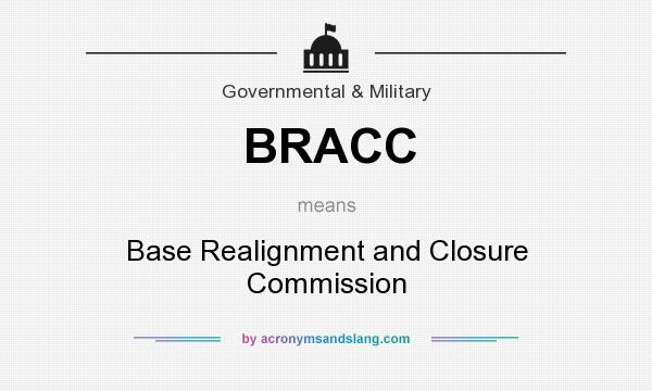 What does BRACC mean? It stands for Base Realignment and Closure Commission
