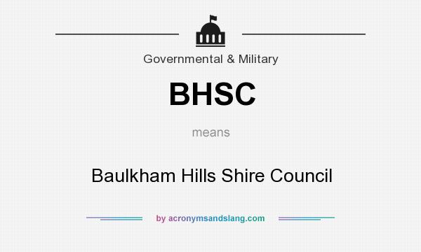 What does BHSC mean? It stands for Baulkham Hills Shire Council