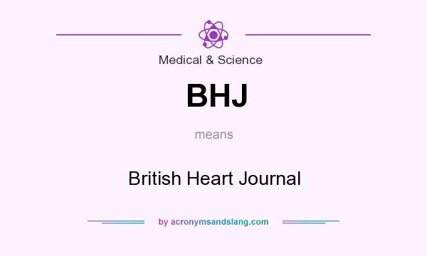 What does BHJ mean? It stands for British Heart Journal