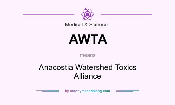 What does AWTA mean? It stands for Anacostia Watershed Toxics Alliance