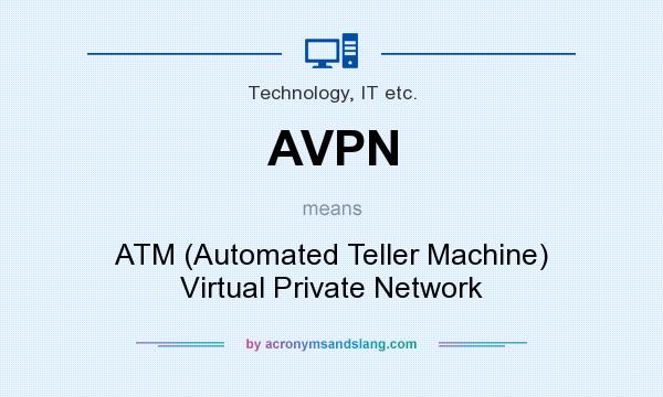 What does AVPN mean? It stands for ATM (Automated Teller Machine) Virtual Private Network