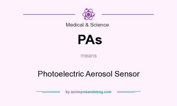 What does PAs mean? It stands for Photoelectric Aerosol Sensor