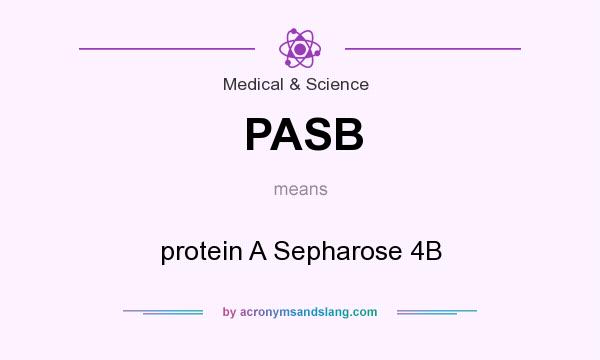 What does PASB mean? It stands for protein A Sepharose 4B