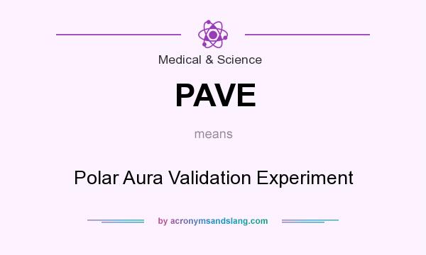 What does PAVE mean? It stands for Polar Aura Validation Experiment