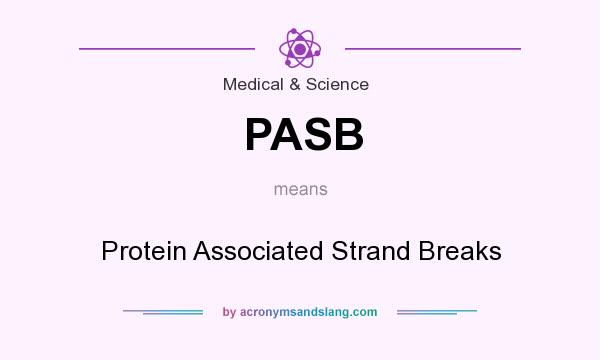 What does PASB mean? It stands for Protein Associated Strand Breaks