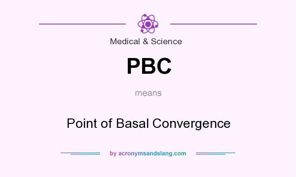 What does PBC mean? It stands for Point of Basal Convergence