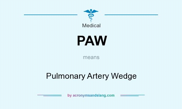 What does PAW mean? It stands for Pulmonary Artery Wedge