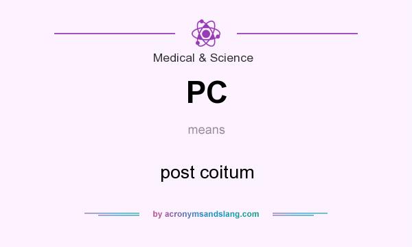 What does PC mean? It stands for post coitum