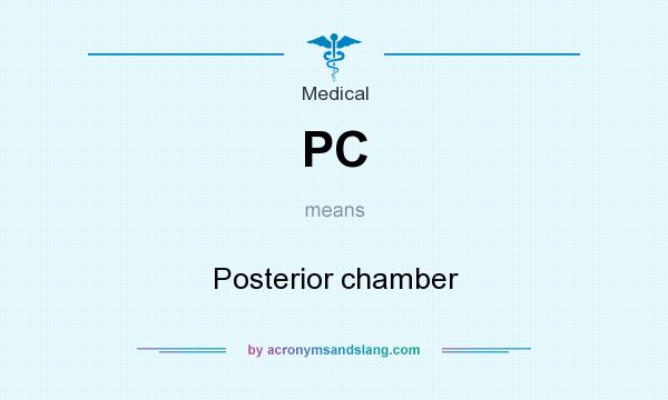 What does PC mean? It stands for Posterior chamber