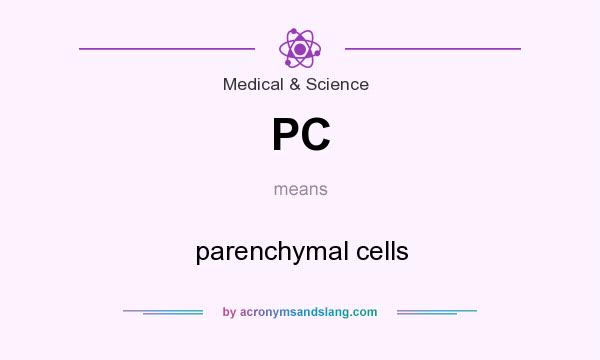 What does PC mean? It stands for parenchymal cells