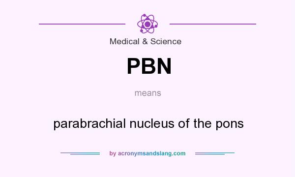 What does PBN mean? It stands for parabrachial nucleus of the pons