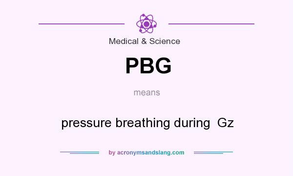 What does PBG mean? It stands for pressure breathing during  Gz