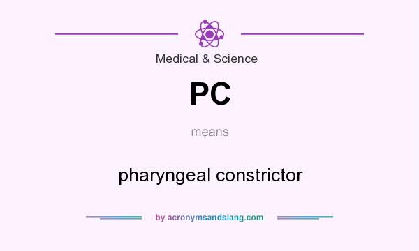 What does PC mean? It stands for pharyngeal constrictor