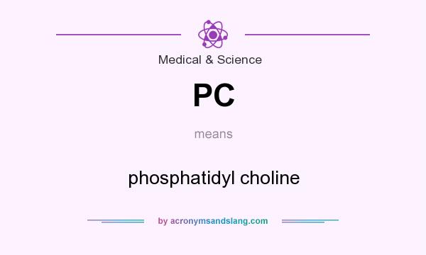What does PC mean? It stands for phosphatidyl choline