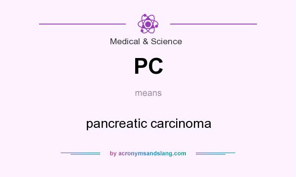What does PC mean? It stands for pancreatic carcinoma
