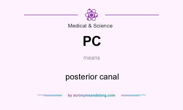 What does PC mean? It stands for posterior canal