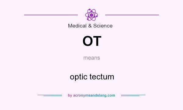 What does OT mean? It stands for optic tectum