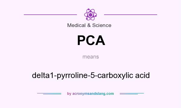 What does PCA mean? It stands for delta1-pyrroline-5-carboxylic acid