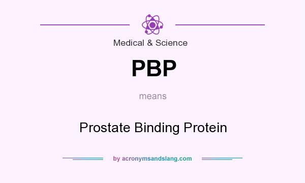 What does PBP mean? It stands for Prostate Binding Protein
