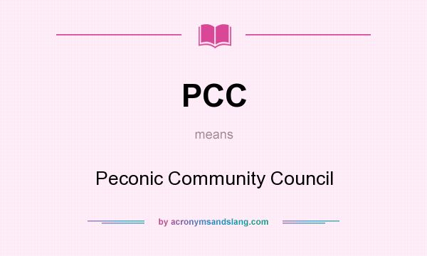 What does PCC mean? It stands for Peconic Community Council