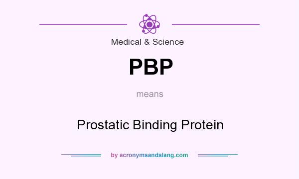 What does PBP mean? It stands for Prostatic Binding Protein