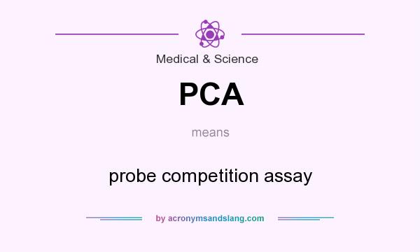 What does PCA mean? It stands for probe competition assay