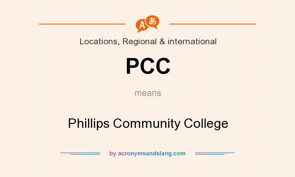 What does PCC mean? It stands for Phillips Community College