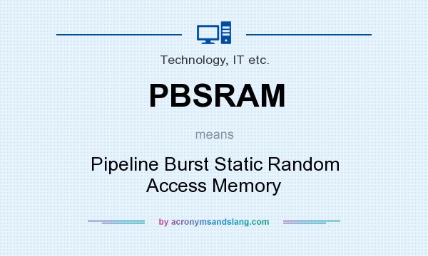 What does PBSRAM mean? It stands for Pipeline Burst Static Random Access Memory