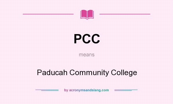What does PCC mean? It stands for Paducah Community College