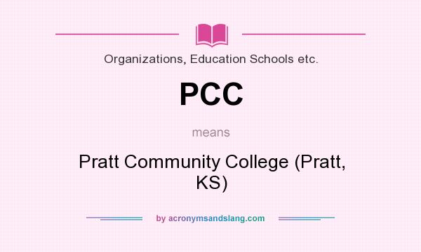 What does PCC mean? It stands for Pratt Community College (Pratt, KS)