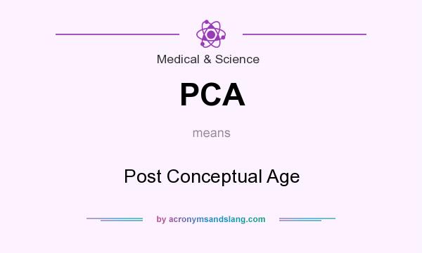 What does PCA mean? It stands for Post Conceptual Age