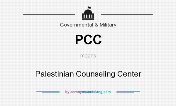 What does PCC mean? It stands for Palestinian Counseling Center