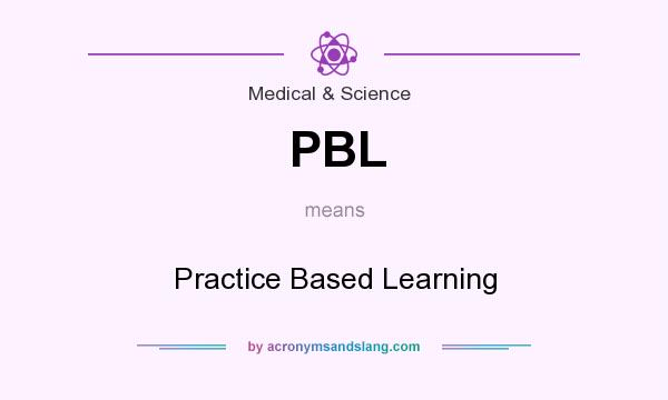 What does PBL mean? It stands for Practice Based Learning
