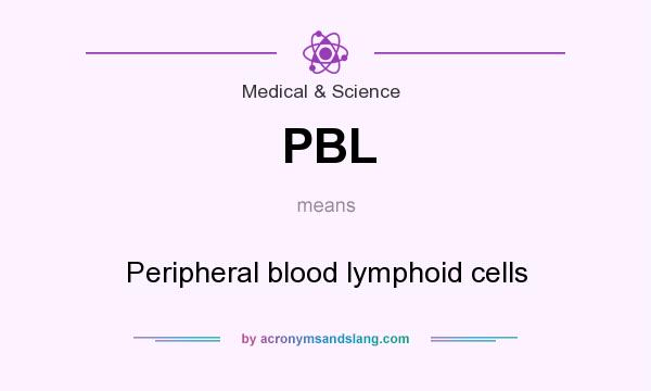 What does PBL mean? It stands for Peripheral blood lymphoid cells
