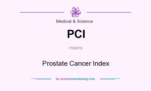 What does PCI mean? It stands for Prostate Cancer Index
