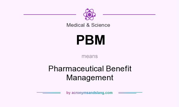 What does PBM mean? It stands for Pharmaceutical Benefit Management